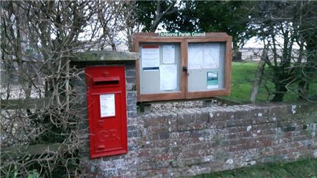 Post Box and Notice Board at the Old Post Office - Parish Council Vacancies